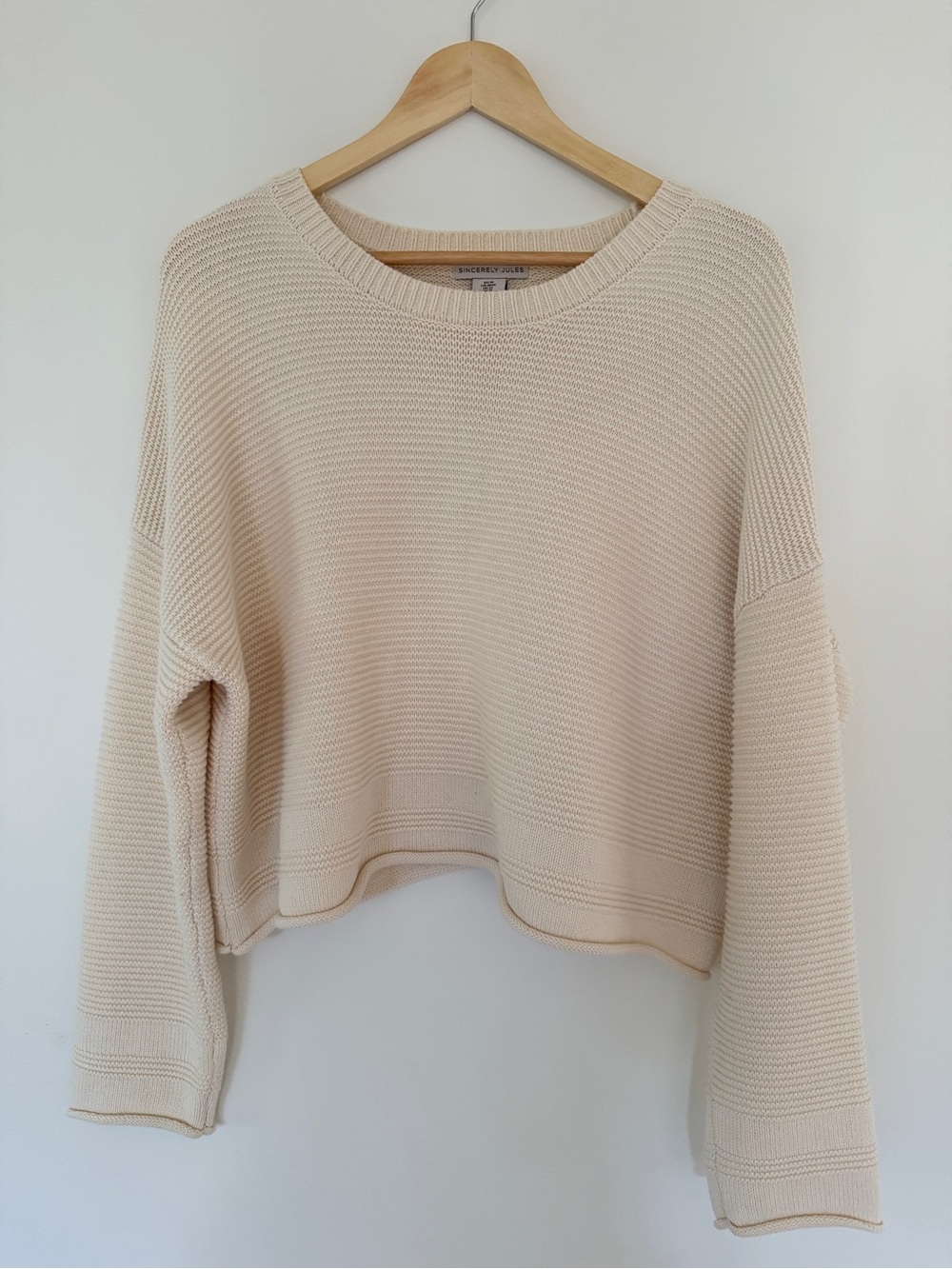 Cropped Crewneck Sweater